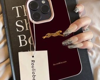Minimalist Leopard iPhone Case | Slim Shockproof Animal Print Cover