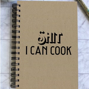 Open Blank Cook Book Hardback Books Stock Photo 523903315