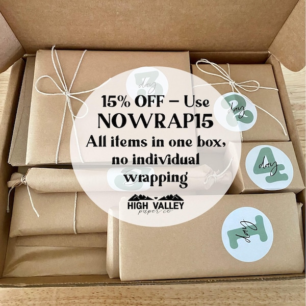 Stationery Gift Box, Advent Calendar, Personalized, 12 or 24 Days, Surprise Mystery Box, Grab Bag, Adults Kids Set, PenPal, Junk Journal