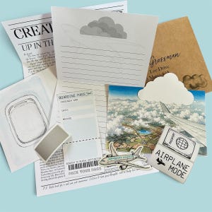 Club de Correo Postal Caos Creativo, Papelería, Amigo por Correspondencia, Carta, Postal, Impresión, Pegatina, Papel de Escribir, Nota Plana, Suscripción Mensual
