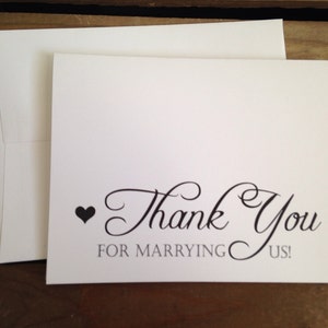 Al OFICIANTE en el día de nuestra boda - Agradecimientos - Notecard - reciclado - medio ambiente