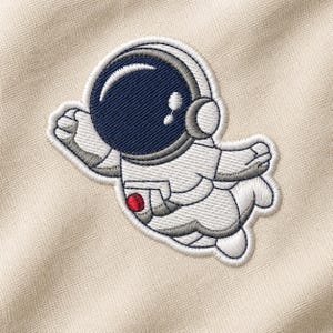Astronaut Embroidery Design, Space Patch File, Kids Projects (PES DST JEF)