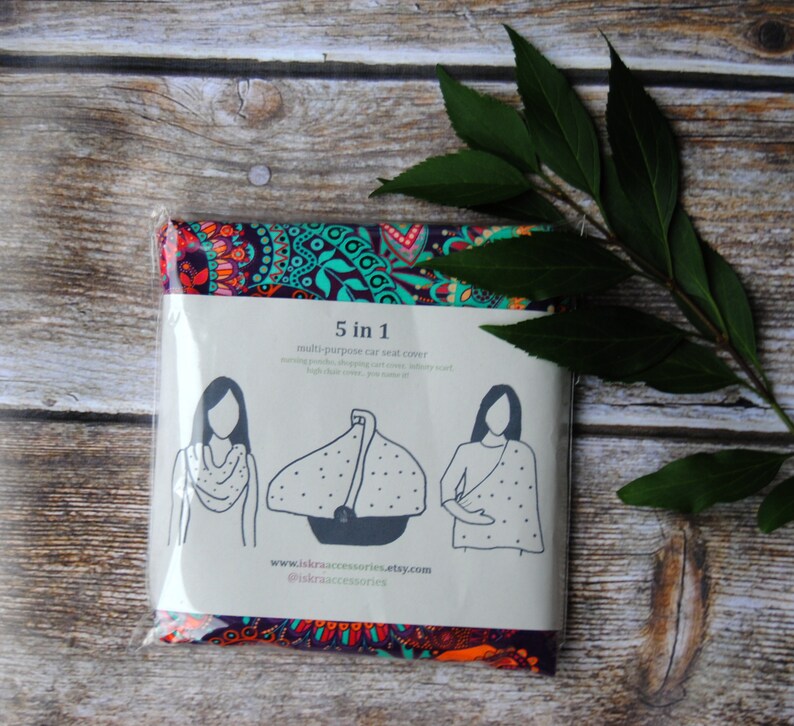 5 in 1 Stretchy Car Seat Cover Baby Shower Gift Car Seat Etsy