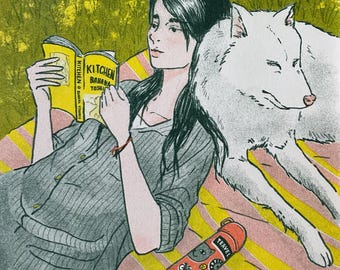 Art print "Picnic" / Riso Printed Illustration