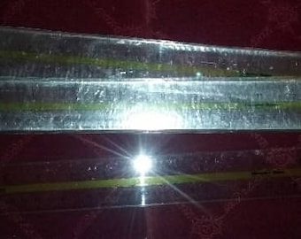 15" Clear Plastic Sturdy Flexible Advertising Ruler (SET OF THREE) 38cm