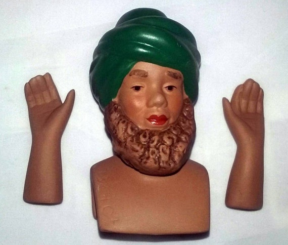 porcelain doll head and hands set