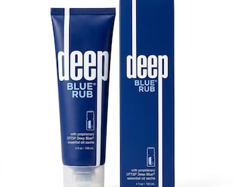 Deep Blue Rub Soothing Balm: Essential Oils, Moisturizing Cream (120ml)