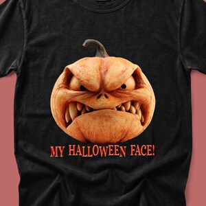 My Halloween Face! | Comfort Colors Halloween Pumpkin T-Shirt