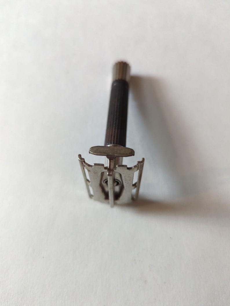 Vintage 1950s Gillette Super Shaver Safety Razor, Double Sided, Works ...