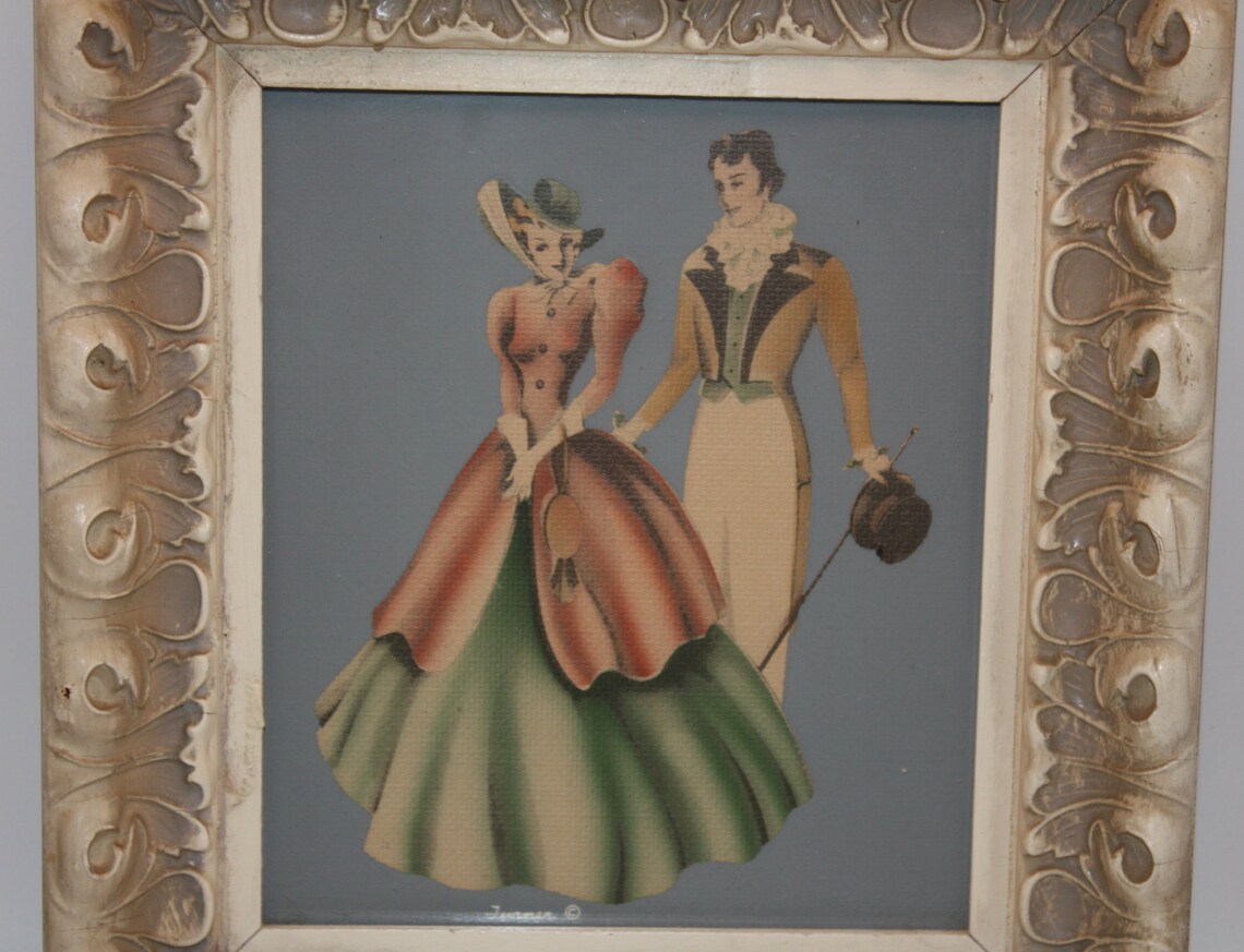 Vintage Mid Century Framed Turner Print Features Victorian Etsy