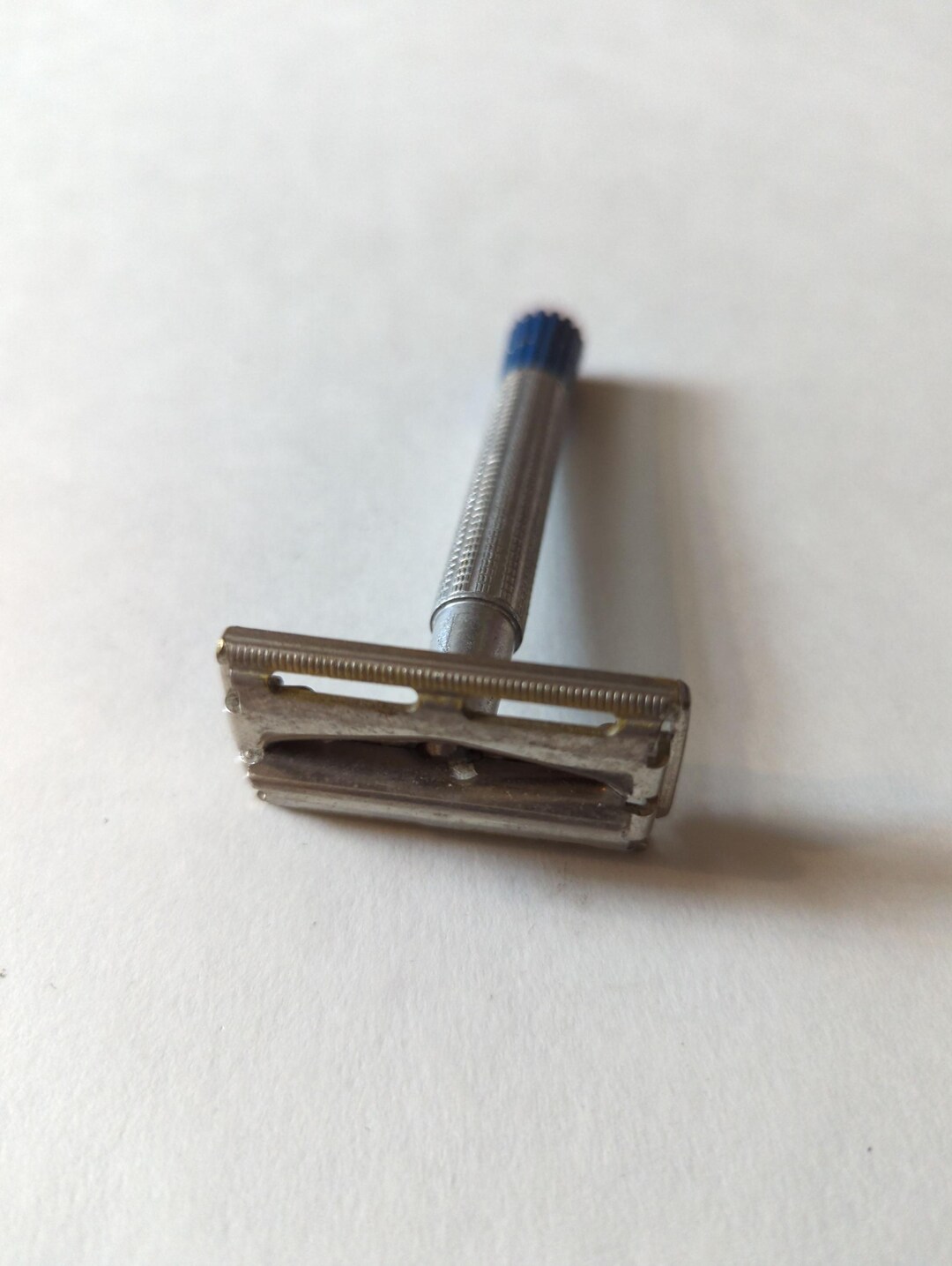 Vintage 1950s Gillette Blue Tip Safety Razor, Collectible Shaving - Etsy