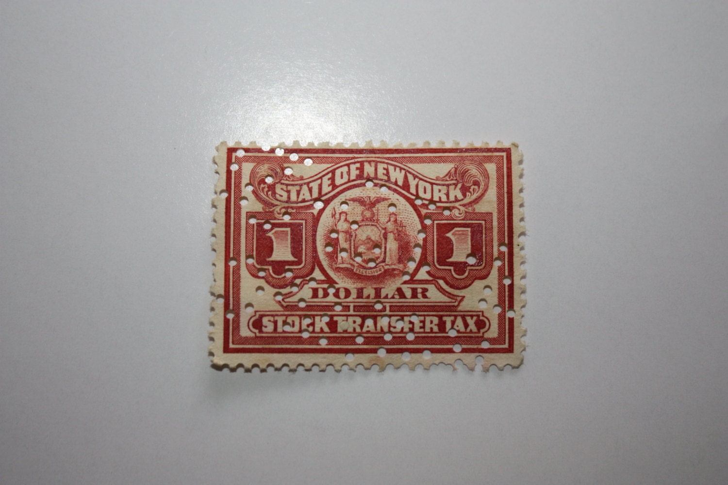 Vintage Antique State of New York Stock Transfer Stamp Circa Etsy