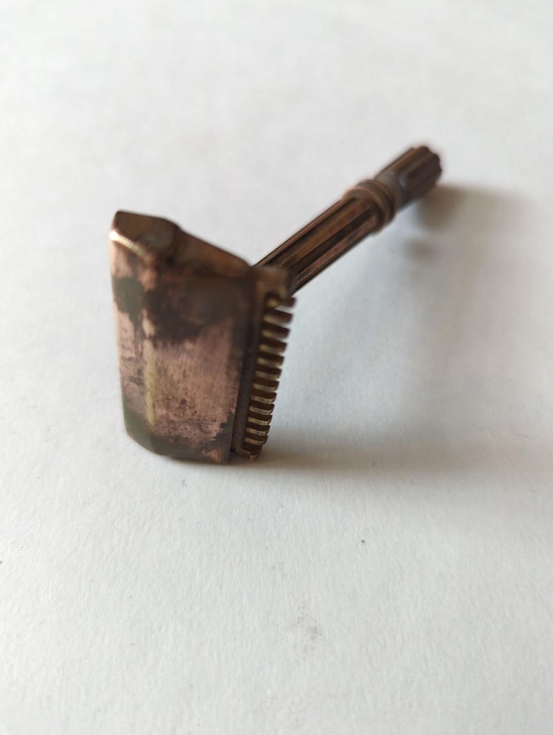 Vintage Solid Brass 1950s Single Sided Gem Micromatic Razor, Vintage ...