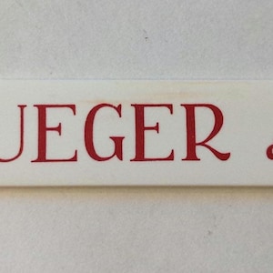 Vintage Krueger beer/ale draft beer foam scraper, Newark, New Jersey