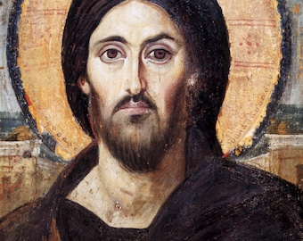 Handmade Wooden Byzantine Orthodox Icon: Christ Pantocrator (Sinai) – Appalachia Made