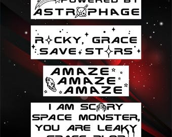 EXCLUSIEVE Project Hail Mary-aangepaste stickers
