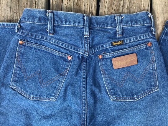 Vintage Retro 80s 90s  Wrangler High Waisted Deni… - image 1