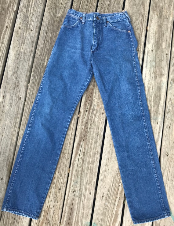 Vintage Retro 80s 90s  Wrangler High Waisted Deni… - image 4