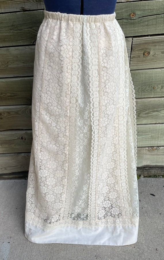 Vintage 70's Hippie Bohemian Maxi Prairie Festiva… - image 3