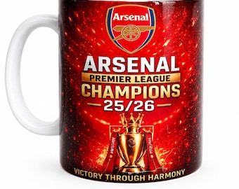Arsenal Premier League 25/26 Winners Mug