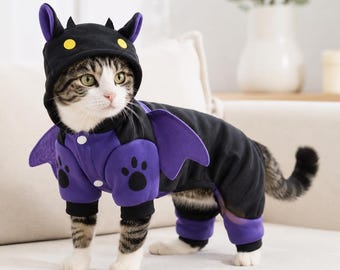 Costume natalizio o di Halloween per animali domestici, divertente completo per cani e gatti, abbigliamento autunnale/invernale per cani di piccola e media taglia, simpatico abbigliamento festivo per animali domestici
