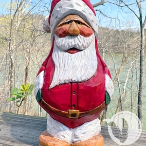 Hand Carved and painted Santa Claus