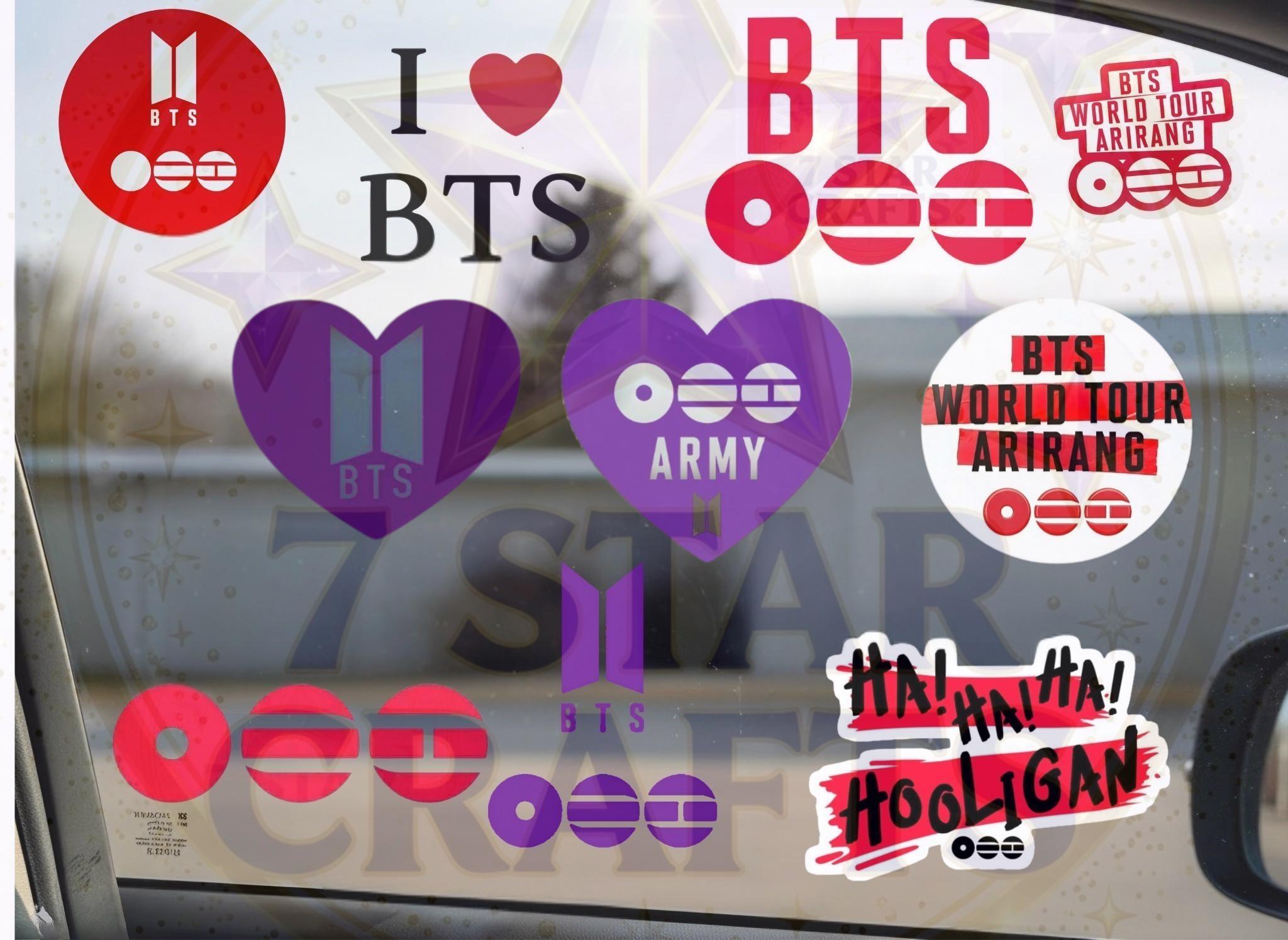 Btsの車用ステッカー - Etsy 日本