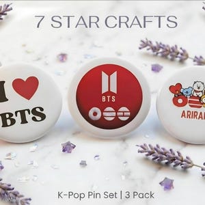The Ultimate BTS & BT21 K-Pop Button Trio