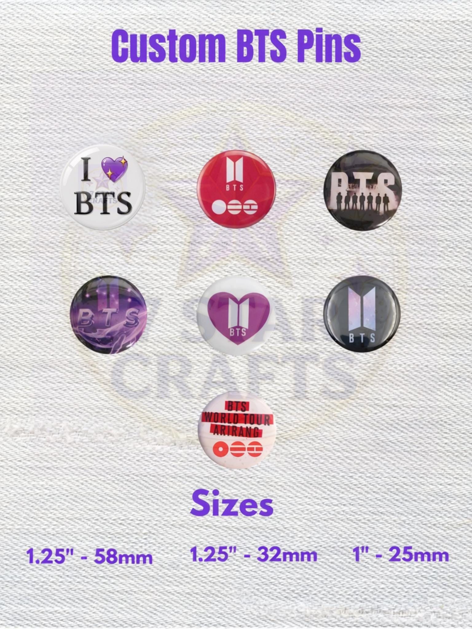 Bts Logo Pin - Etsy