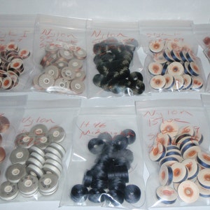 Pre-wound bobbins, 2 dozen per bag. price is per bag.
