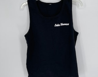 Vintage Men's Black Sleeveless Lake Havasu Arizona Souvenir Beach Surf Tank Top