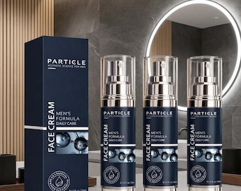 Particle Men's Face Cream – Anti-Aging Daily Care Skincare Routine 50ml (3 Pack)