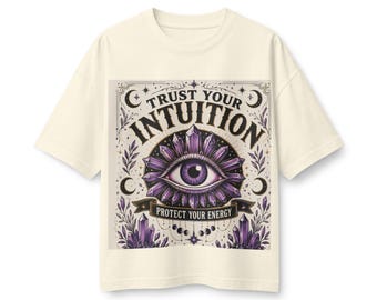 Bleib Wach Auge Grafik T-Shirt | Lila Allsehendes Auge T-Shirt