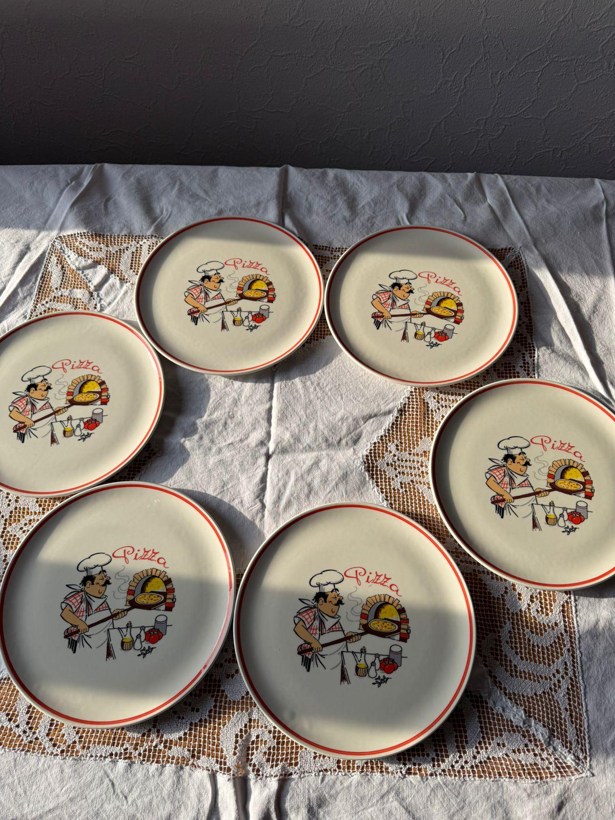 Italian Pizza Plates Set - Etsy