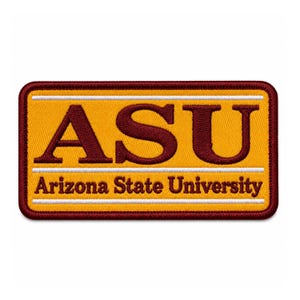 ASU Embroidered Patch – Arizona State Sun Devils College Logo Iron-On/Sew-On