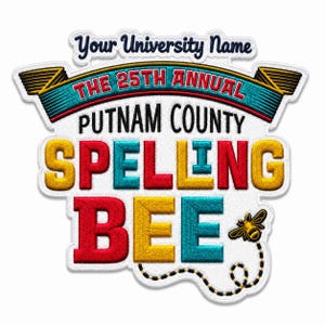 25th Annual Putnam County Spelling Bee Embroidered Patch | Musical Theater Badge