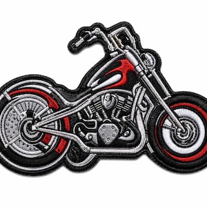 Custom Embroidered Chopper Motorcycle Patch – Biker Vest Back Patch