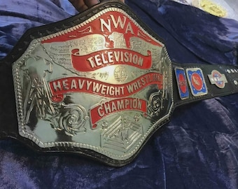 NWA Television Heavyweight wrestling championship belt 4mm ZINC handcrafted