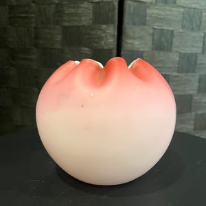 MT Washington Satin Glass Rose Vase/bowl