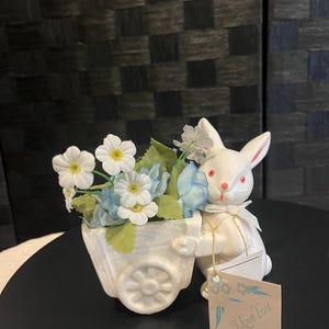 Easter Bunny with Flowers