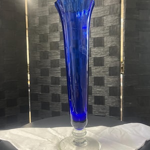 Antique Cobalt Blue Bud Vase