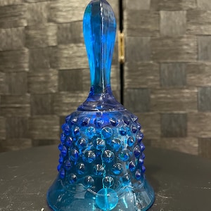 Fenton Blue Hobbnail Bell