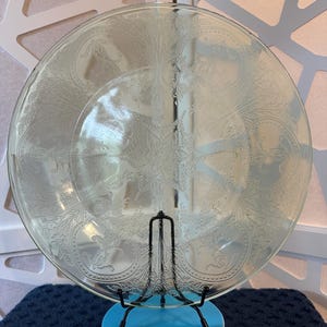 Vintage Green Uranium Glass Plate