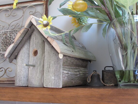 Birdhouse Picket Fence Barn Style Etsy