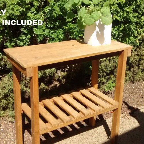 DIY PLANS Rustic Garden Table Outdoor Furniture for Etsy