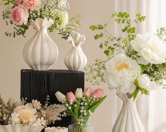 Ceramics Vase, Table Decoration, Ornaments Flower, Vases Room, Living Room, Modern Style, Gifts, Special Occasion.
