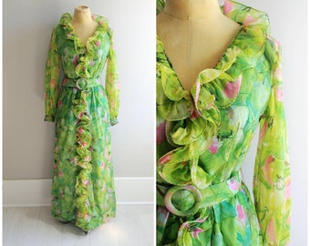 VINTAGE 60/'S Rough /& Tough Ruffle Dress