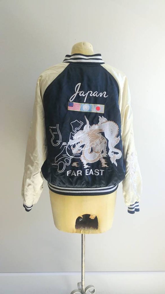 Medium Vintage 1980s Sukajan Souvenier Jacket Hou… - image 4