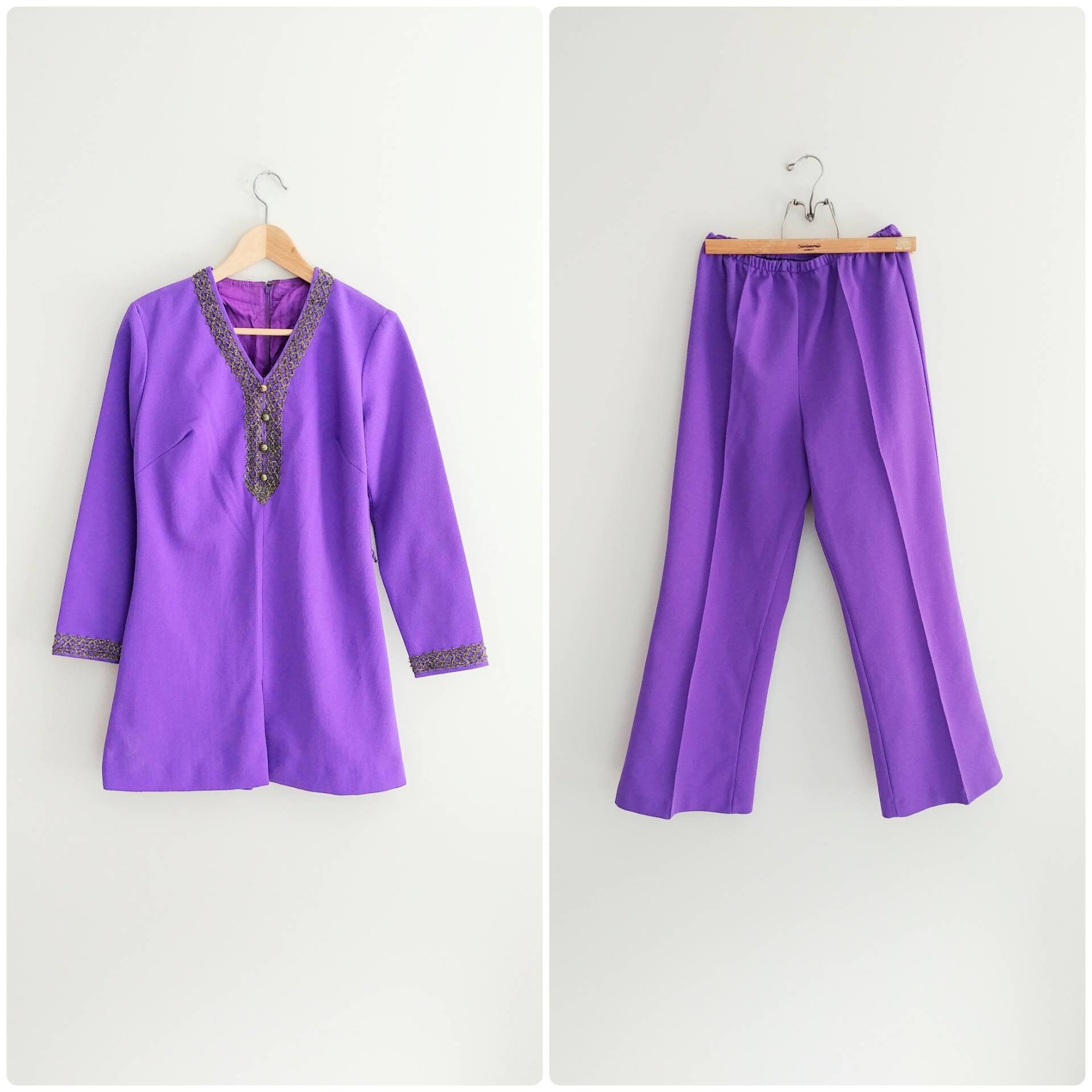 Medium Vintage 1970s Womens Purple 