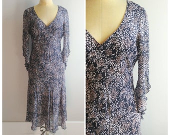 Small Vintage Silk Slip Dress Spring Summer Nougat London Y2K Gown